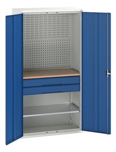 Verso 1050x550x2000H Cupboard 2 Drawer 1 Shelf Louvre Panel Bott Verso Basic Tool Cupboards Cupboard with shelves 59/16926571.11 Verso 1050x550x2000H Kitted Cupboard.jpg
